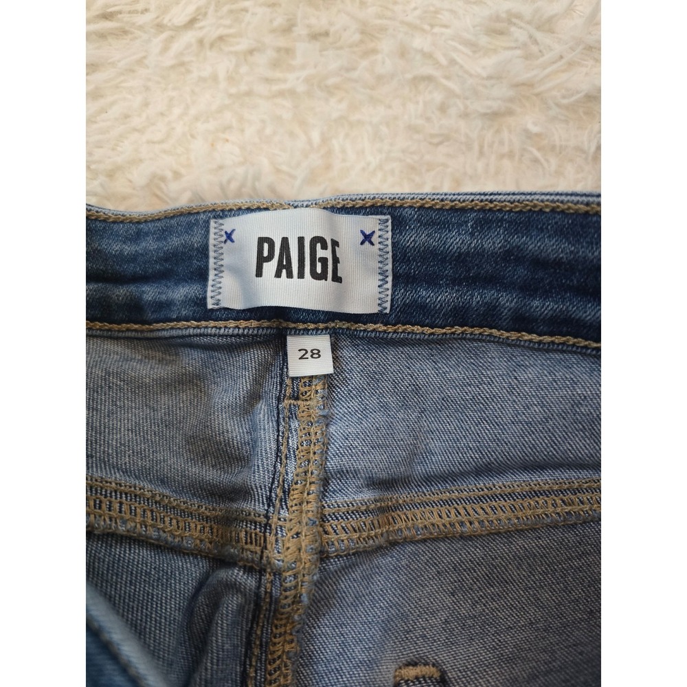 PAIGE Ultra Skinny Denim Jeans 28 Tencel Blend Premium Designer Stretch Blue - Picture 3 of 6